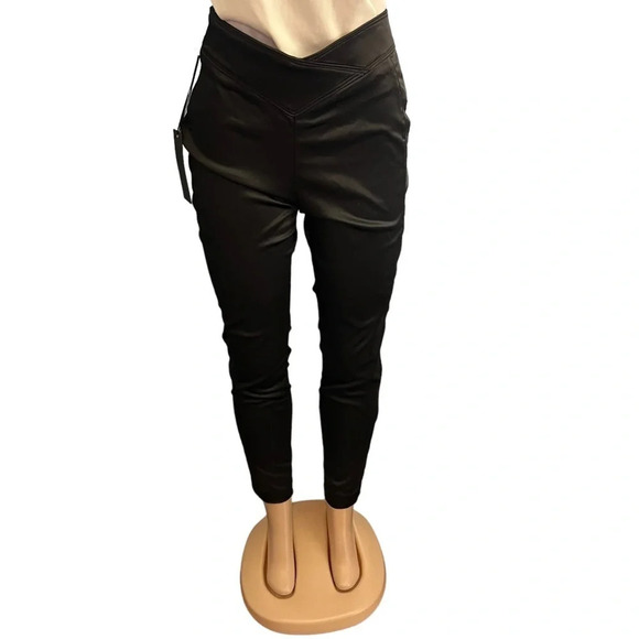 Bebe Black Tiana Black High Waisted Skinny Pants - Picture 4 of 9